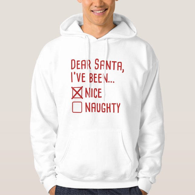 Sehr geehrter Santa Hoodie (Vorderseite)