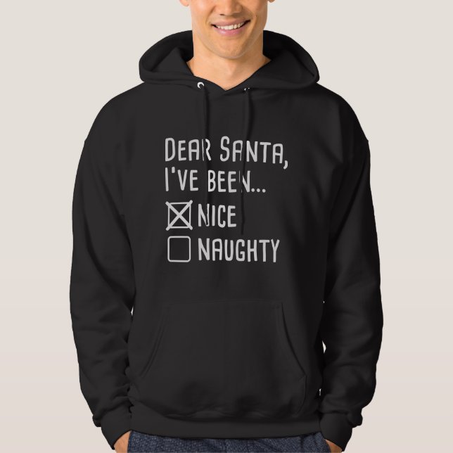 Sehr geehrter Santa Hoodie (Vorderseite)