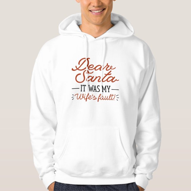 Sehr geehrter Santa Hoodie (Vorderseite)