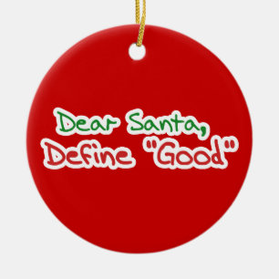 Sehr geehrter Santa Keramik Ornament