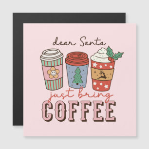 Sehr geehrter Santa   Niedliche Weihnachten Magnetkarte