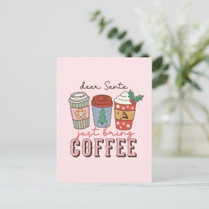 Sehr geehrter Santa   Niedliche Weihnachten Postkarte