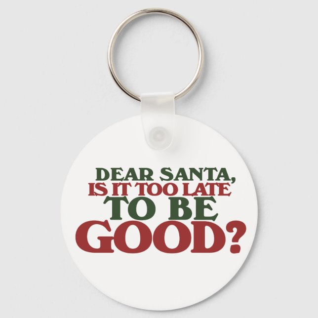 Sehr geehrter Santa Schlüsselanhänger (Vorderseite)
