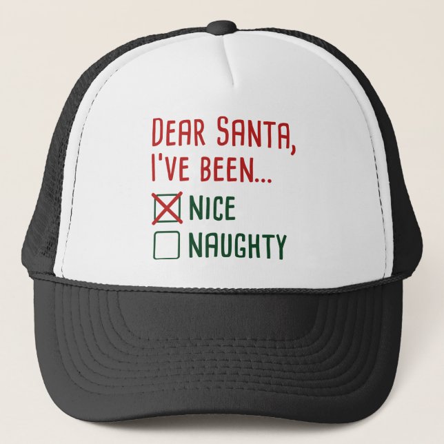 Sehr geehrter Santa Truckerkappe (Vorderseite)