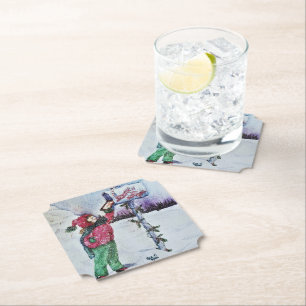 Sehr geehrter Santa Untersetzer