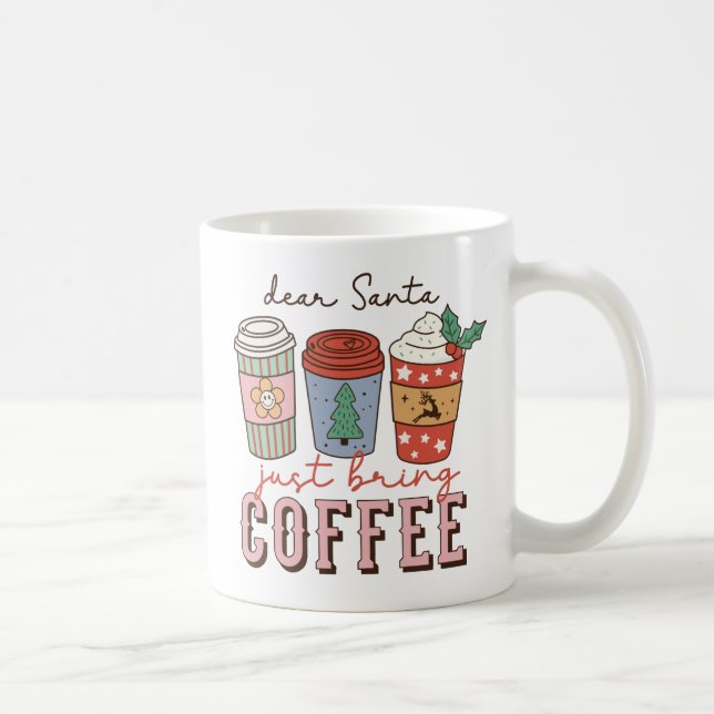 Sehr geehrter Santa | Weihnachtskaffee Kaffeetasse (Rechts)