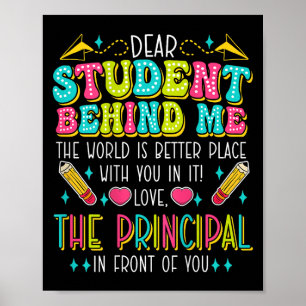 Sehr geehrter Student hinter mir Hauptberuf Motivi Poster