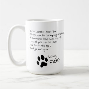 Sehr geehrter Tierarzt, individualisierbarer Pet N Kaffeetasse