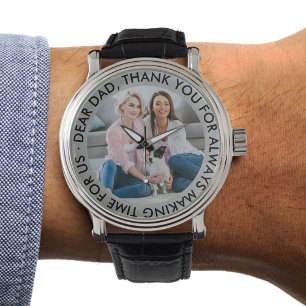 Sehr geehrter Vater Custom Vielen Dank Botschaft u Armbanduhr