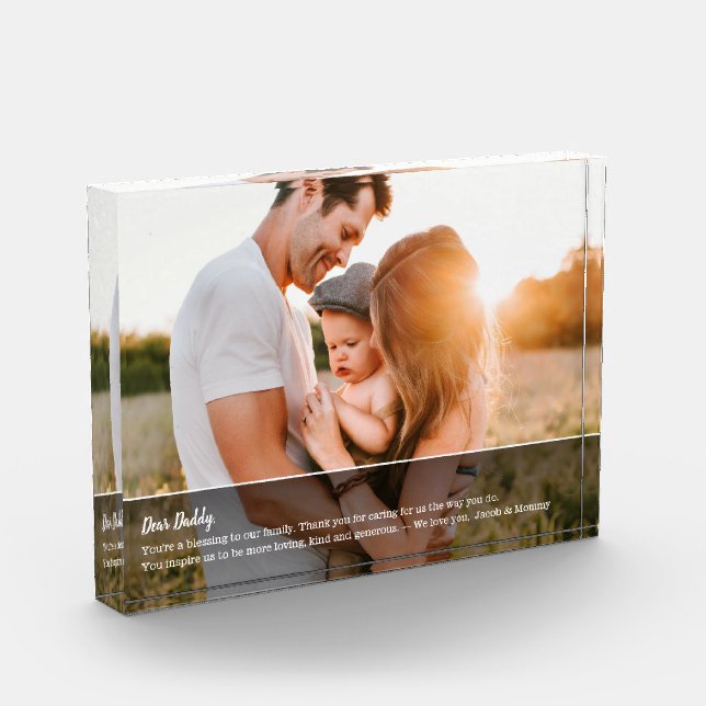 Sehr geehrter Vater Personalisiert Foto Message Ke (Links)