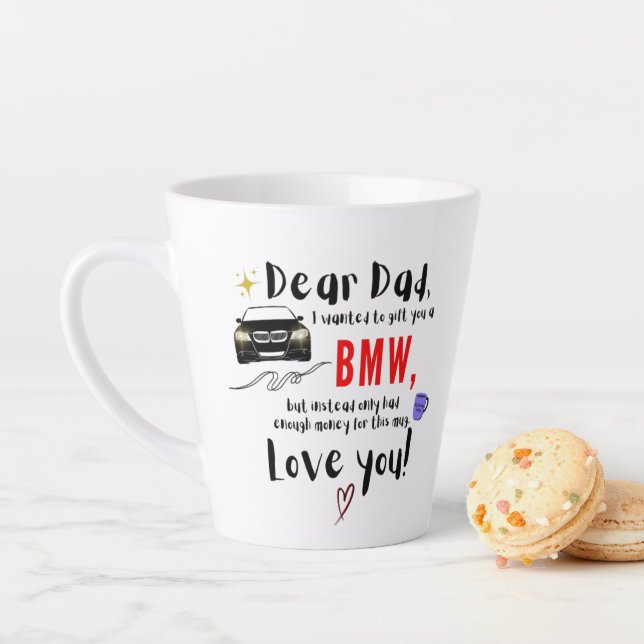 Sehr geehrter Vater und BMW Milchtasse (Beispiel)