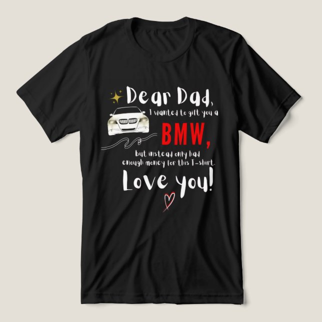 Sehr geehrter Vater und BMW Tri-Blend Shirt (Design Vorderseite)