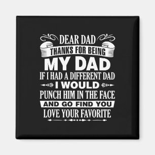 Sehr geehrter Vater Vater &# Weihnachten am Tag d Magnet