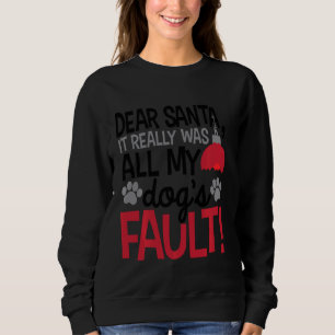 Sehr geehrter Weihnachtsmann es war wirklich alles Sweatshirt