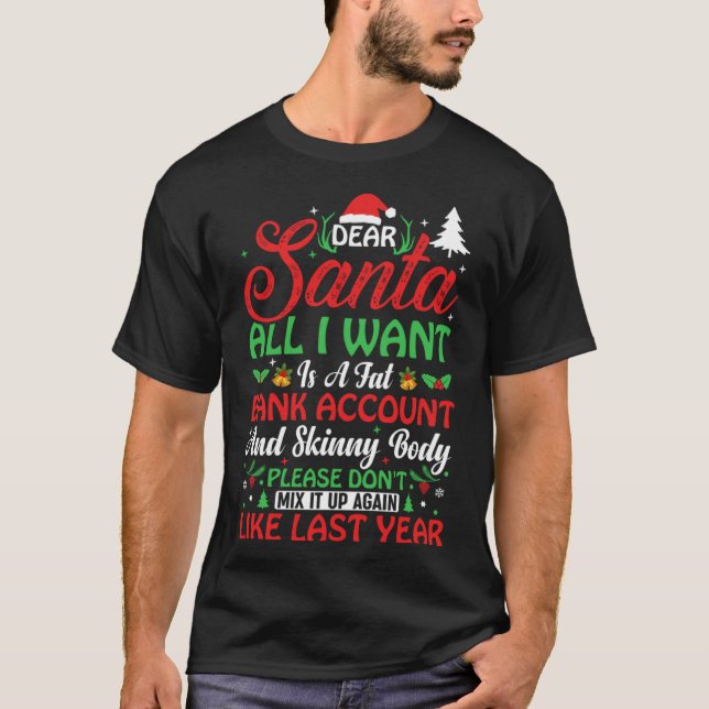 Sehr geehrter Weihnachtsmann, ich wollte ein feine T-Shirt (Vorderseite)