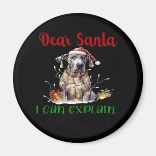Sehr geehrter Weihnachtsmann kann große Dane Essen Magnet