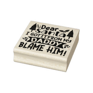 Sehr geehrter Weihnachtsrat Gummistempel