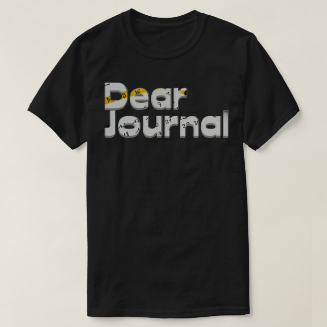 Sehr geehrtes Journal T-Shirt (Design vorne)