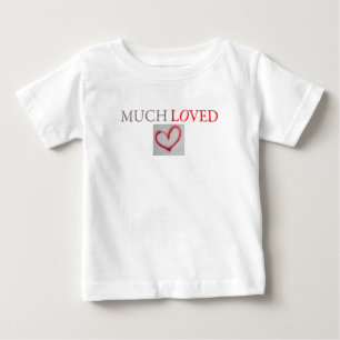 SEHR GELIEBT - Rotes Graffiti-Liebesherz - Junge/M Baby T-shirt