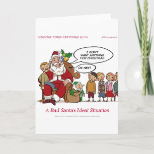 Sehr gemeiner Weihnachtsmann Ideale Situation Lust Feiertagskarte