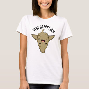 Sehr Glücklich Ich Yam Lustiger Gemüse-Wortwitz T-Shirt