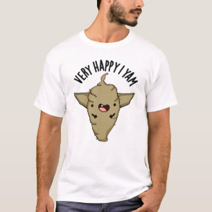 Sehr Glücklich Ich Yam Lustiger Gemüse-Wortwitz  T-Shirt