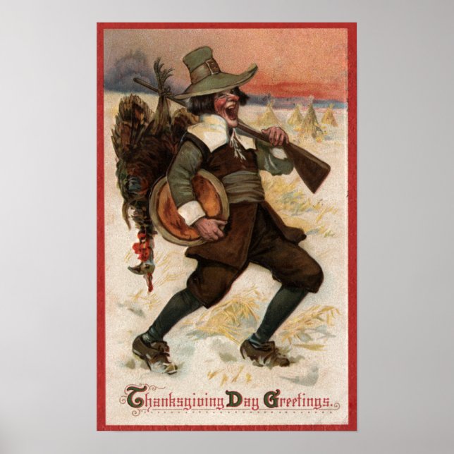 Sehr glücklich Türkei Hunter Poster (Vorne)