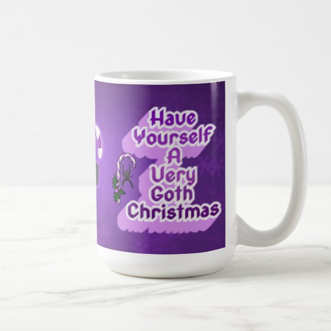 Sehr gothische Weihnachten Kaffeetasse (Rechts)