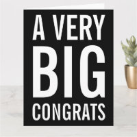 SEHR GROSSE Glückwunsch