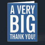 Sehr große Übergröße Vielen Dank Grußkarten Dankeskarte<br><div class="desc">Sehr große Übergröße Vielen Dank, dass Sie Karten begrüßen. Eine riesige überdimensionale Karte für Freunde, Familie, Trainer, Mutter, Vater, Lehrer, Krankenschwester, Chef, Mitarbeiter etc. XL Extra Großes Design mit modernen großen Buchstaben Typografie und helle Farbe im Hintergrund. Anpassbare dank Nachricht und Hintergrundfarbe. dh blau. Auch für Hochzeiten, Brautparty und Babydusche...</div>