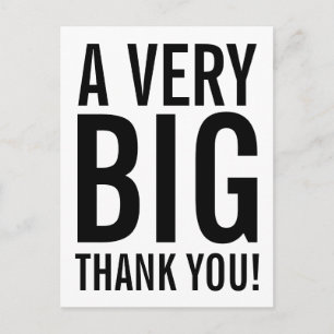 Sehr großes Dankeschön an die Postkarte