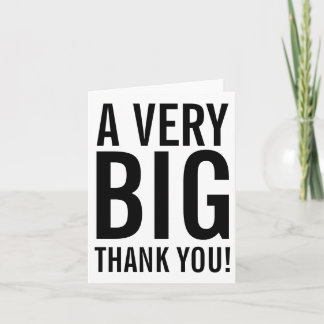Sehr großes Dankeschön, Note Card Dankeskarte