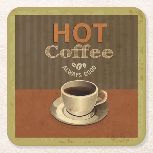 Sehr guter Kaffee, immer gutes Untersetzer Set (Vorderseite)