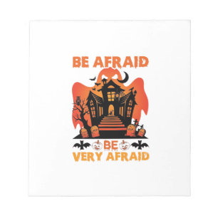 Sehr Halloween Angst einjagendes Spukhaus Kürbisse Notizblock
