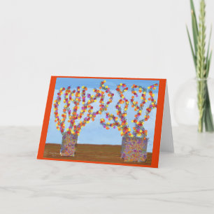 Sehr helle, fröhliche Blume, Grußkarte Karte