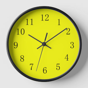 Sehr hellgelbe Küchenmauer Wanduhr