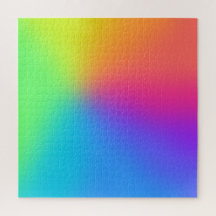 Sehr herausforderndes helles Rainbow-Glühpuzzle