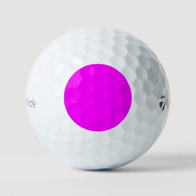 Sehr Hübscher Pink Magenta Golf Ball (Vorderseite)