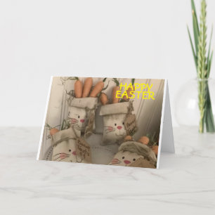SEHR "HUMOROUS" BUNNIES WISH U HAPPY *EASTER* KARTE