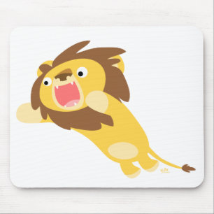 Sehr hungriger Cartoon Löwenmousepad Mousepad