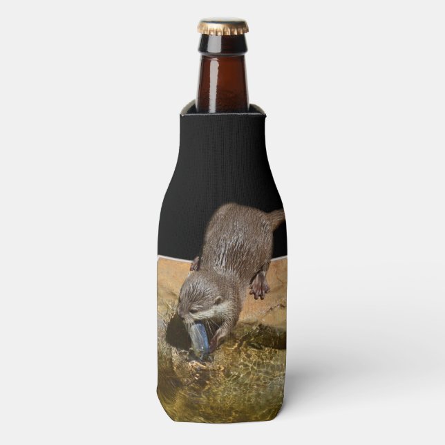 Sehr köstlich, Otter, Stubby Cooler Holder Flaschenkühler (Flaschenvorderseite)