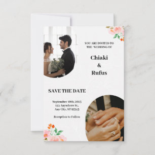 Sehr leicht Gray Moderne Hochzeitseinladungen Einladung