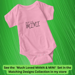 Sehr liebes MINI Matching Mama Baby Kind, Text bea Strampler