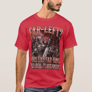 Sehr linke mehr wie furzende lustige harte Skelett T-Shirt