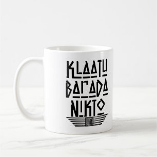 Sehr lustig Klaatu Barada Nikto Kaffee Tasse