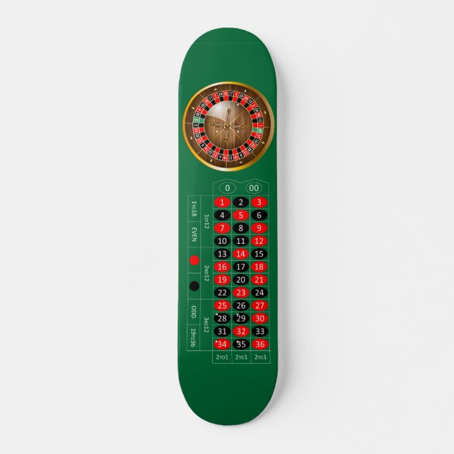 Sehr lustige American Roulette Table Skateboard (Vorne)