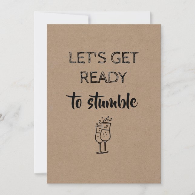 Sehr lustige Bridesmaid / Vorschlag für eine Trauz Einladung (Vorderseite)