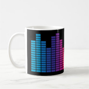 Sehr lustige Digital Graphic Equalizer Coffee Tass Kaffeetasse