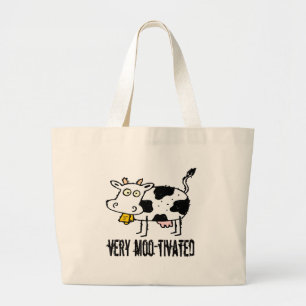 Sehr lustige Geschenke der T - Shirt-MOO-tivated Jumbo Stoffbeutel