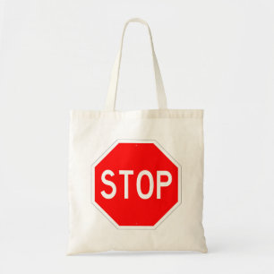 Sehr lustige klassische STOPP Sign Tote Bag Tragetasche